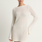 Peony Pointelle Rosie Mini Dress - Seashell