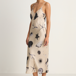 Silk Laundry 90s Slip Dress - Seashells