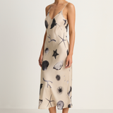 Silk Laundry 90s Slip Dress - Seashells