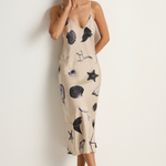Silk Laundry 90s Slip Dress - Seashells