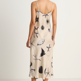 Silk Laundry 90s Slip Dress - Seashells