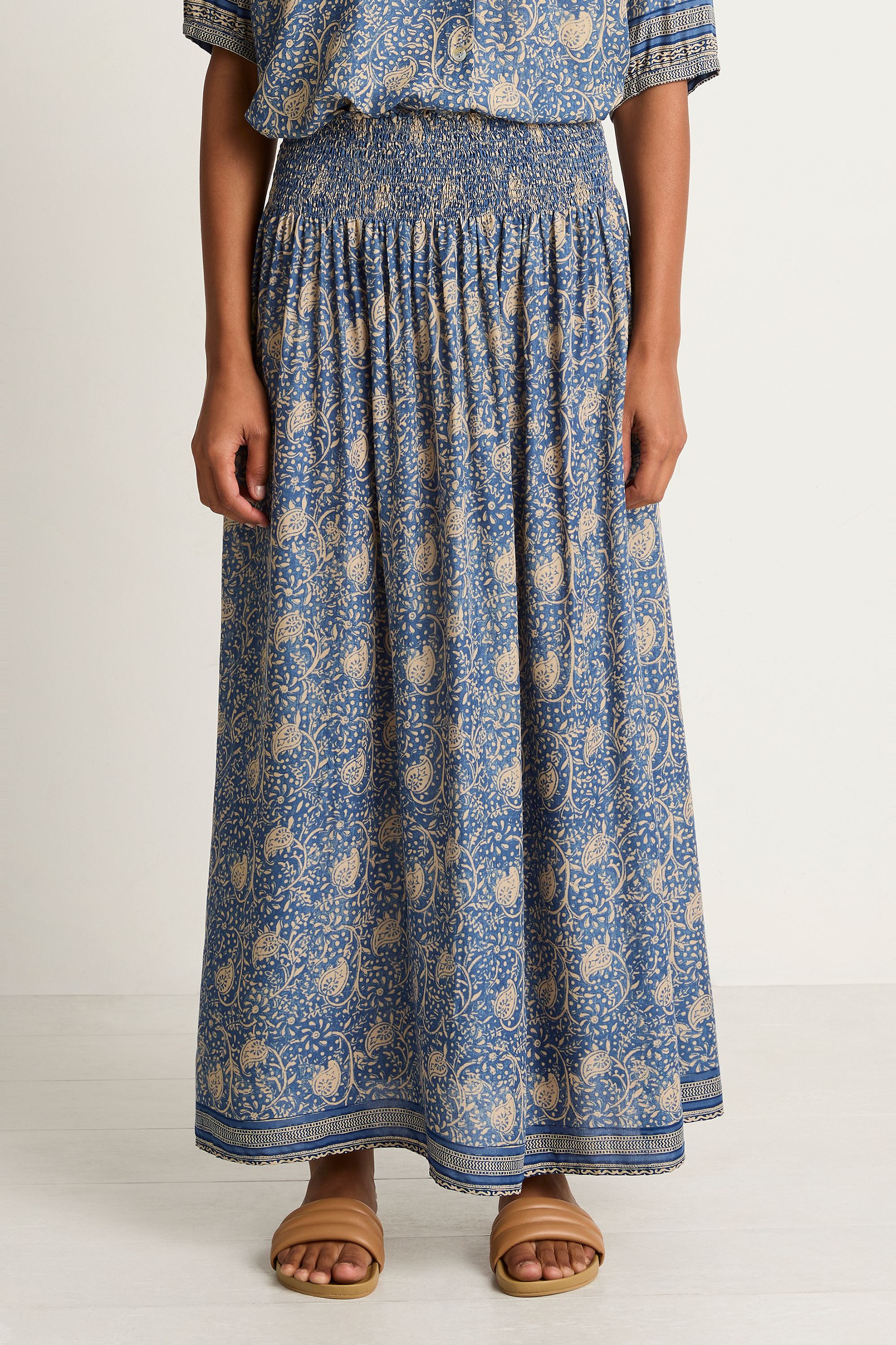 Natalie Martin Bella Skirt - Water Lily Blue