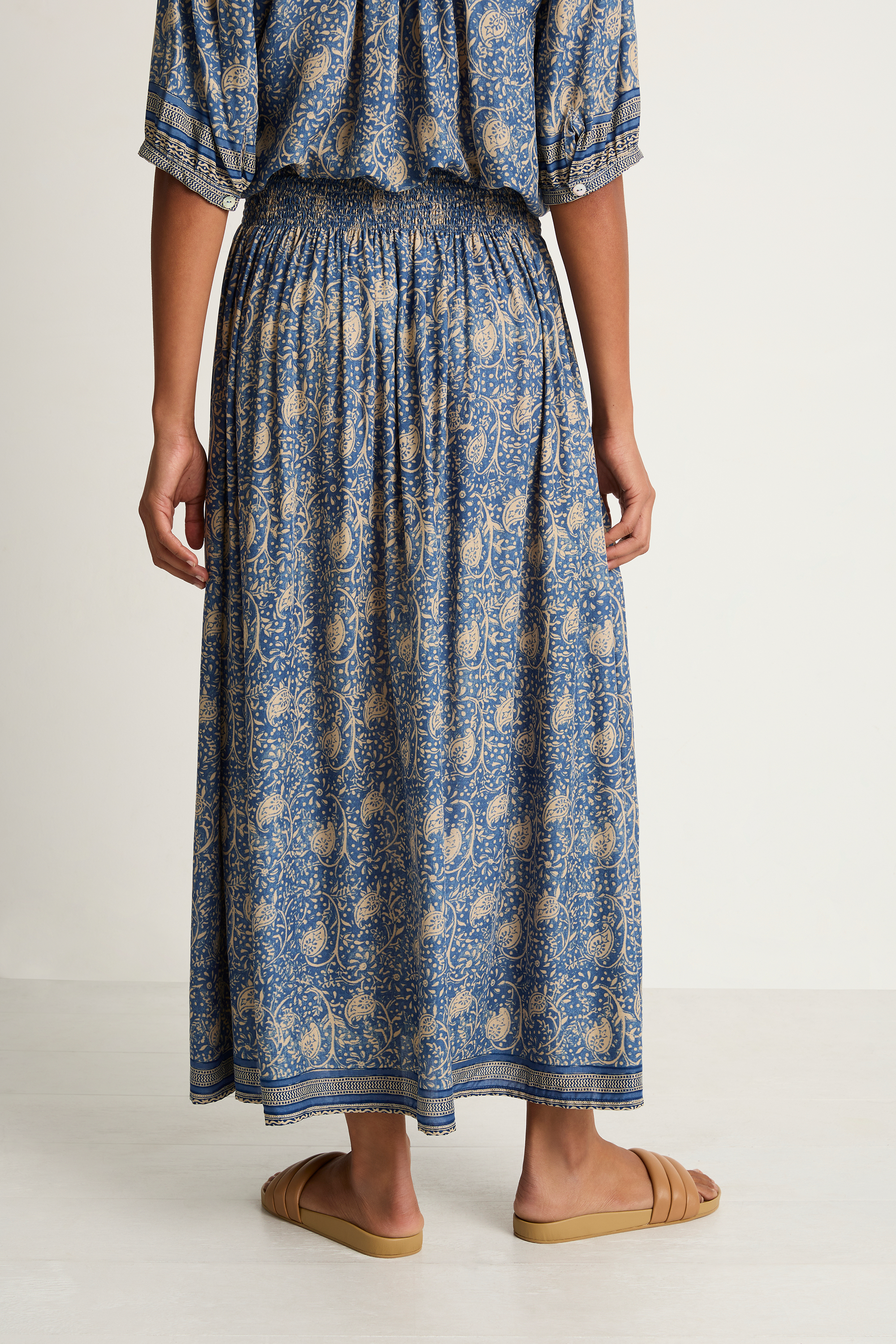 Natalie Martin Bella Skirt - Water Lily Blue