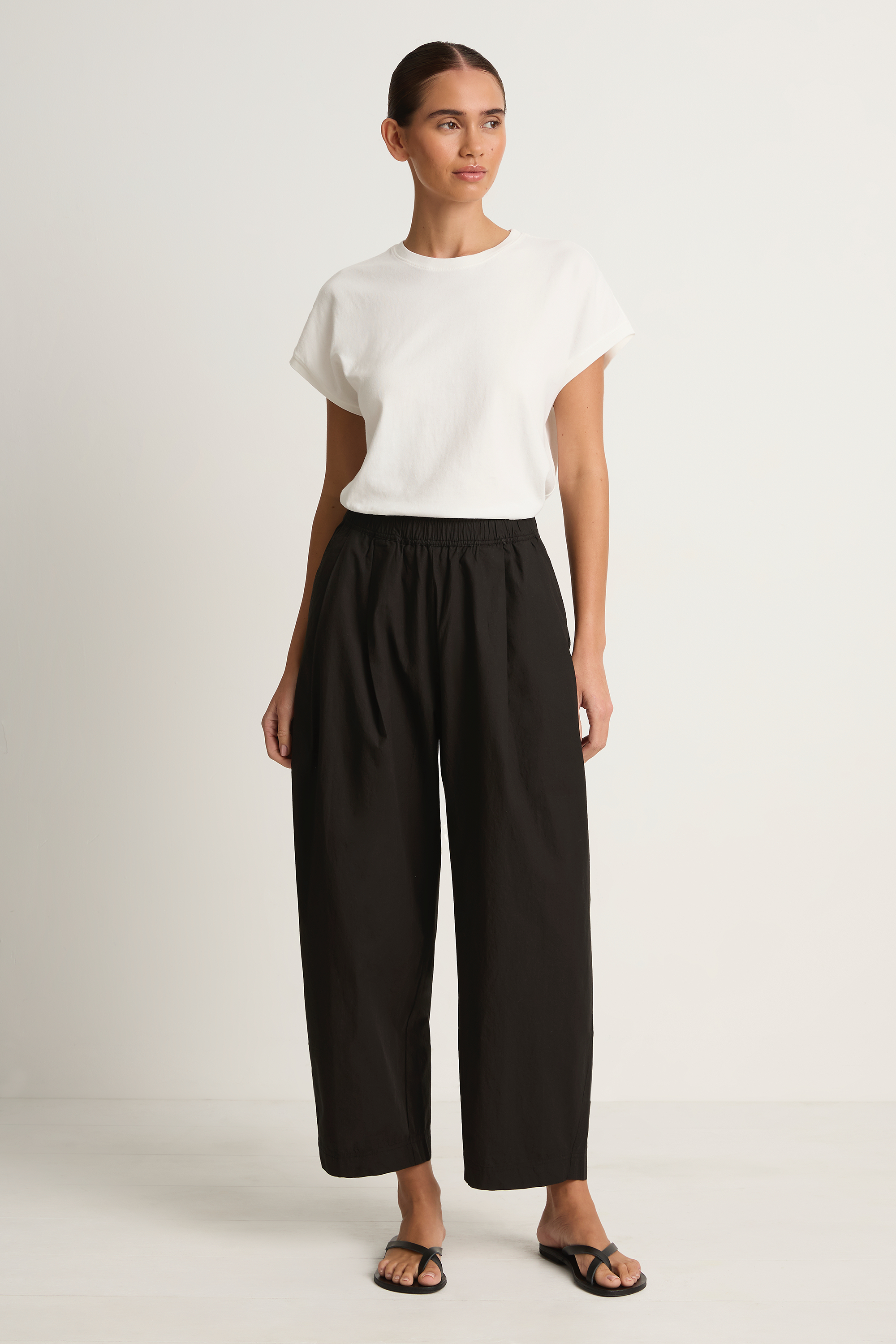 Apiece Apart Spa Pleat Pant - Black