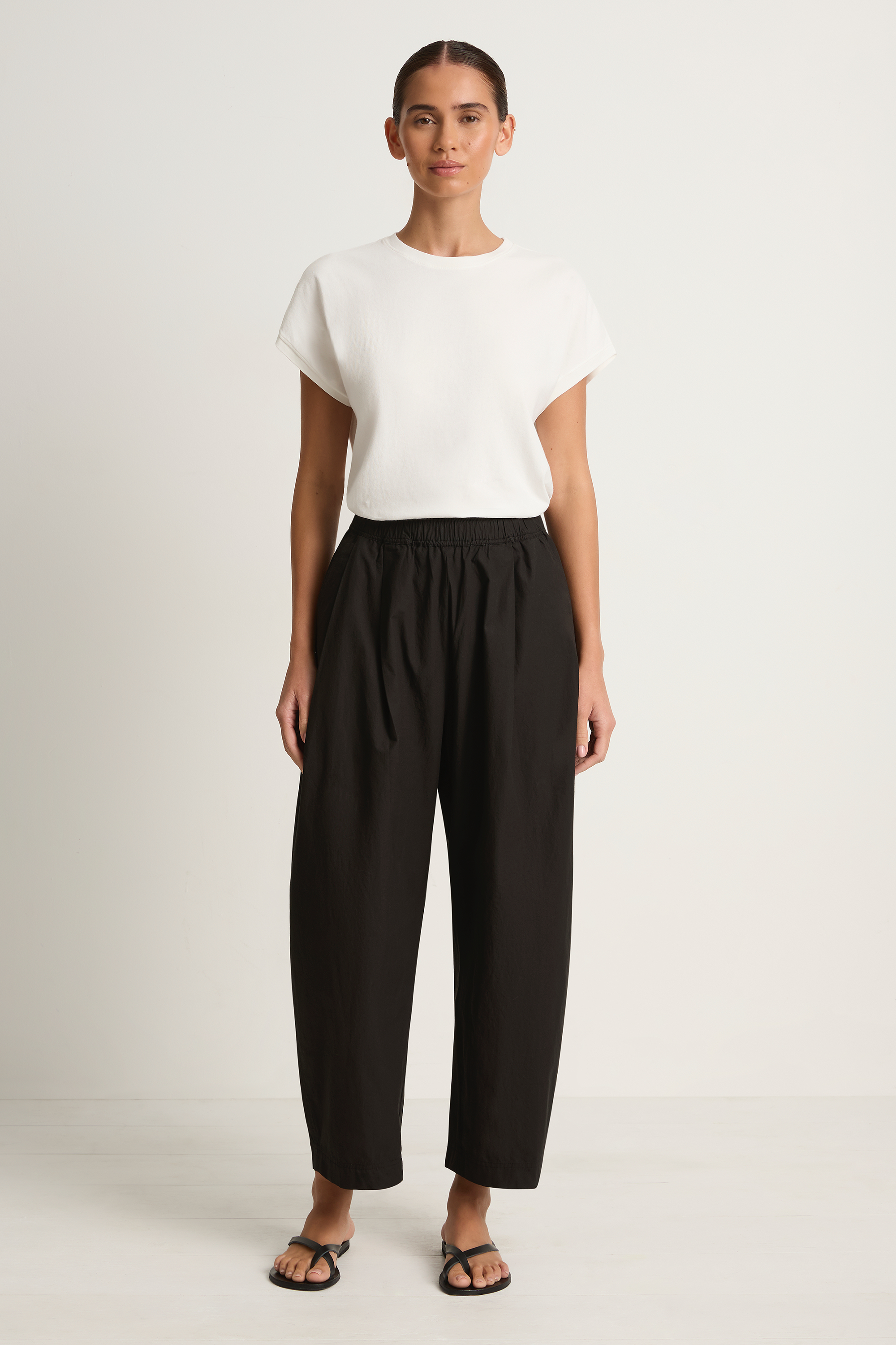 Apiece Apart Spa Pleat Pant - Black