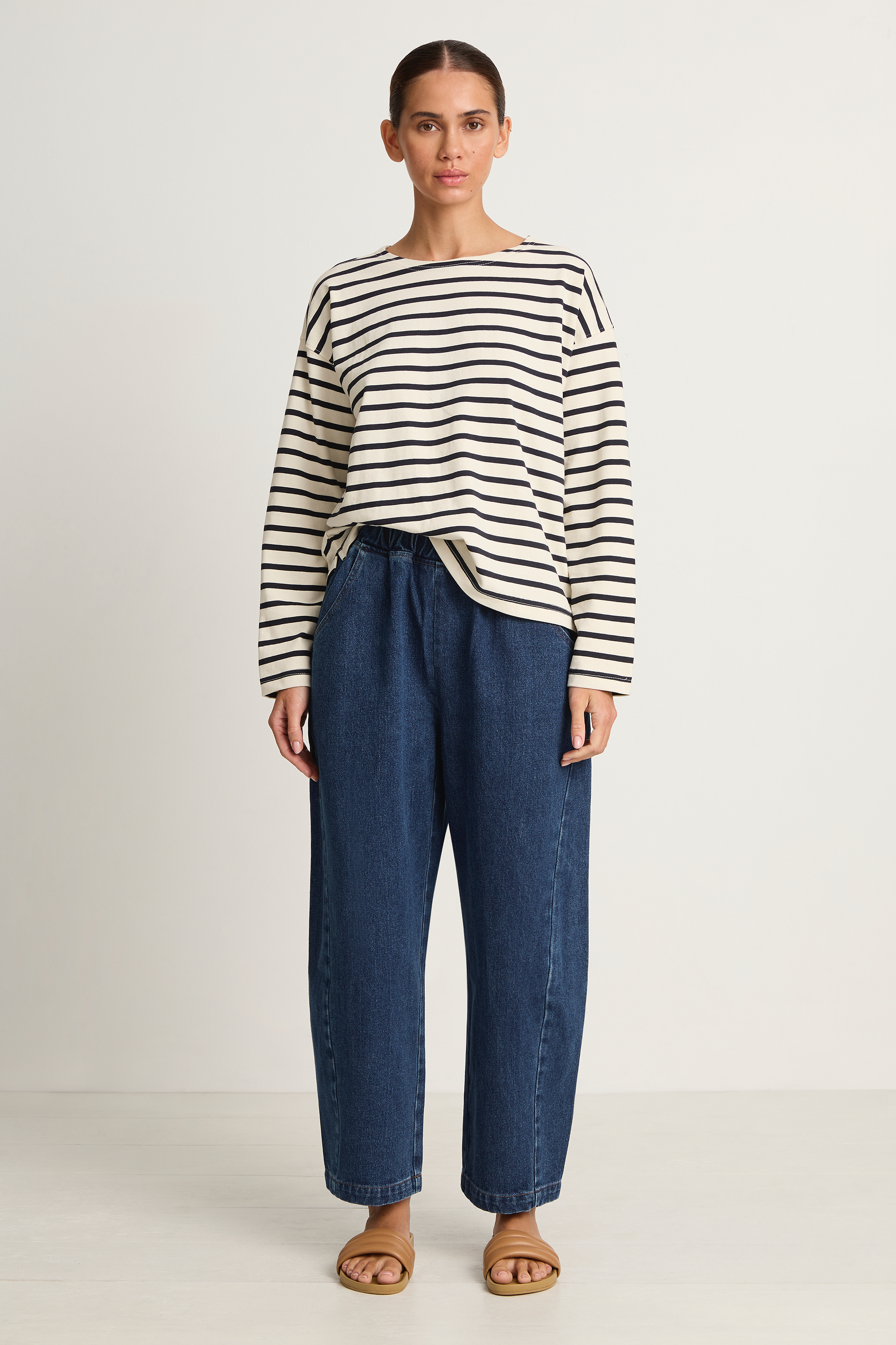 Le Bon Shoppe Sailor Top - Navy Stripe