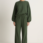 Le Bon Shoppe French Terry Core Sweatshirt & Balloon Pants - Cedar Green