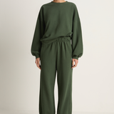 Le Bon Shoppe French Terry Core Sweatshirt & Balloon Pants - Cedar Green