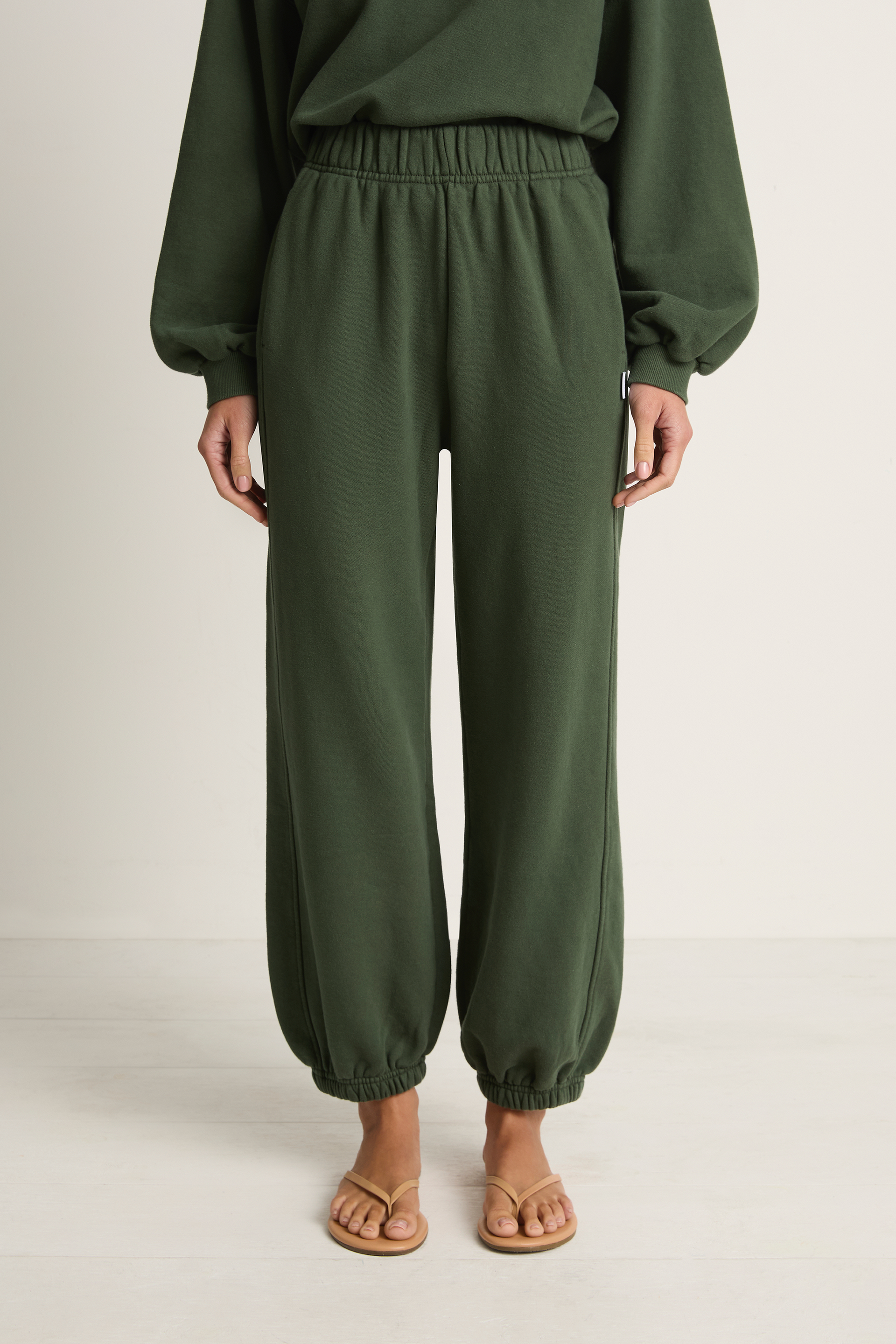 Le Bon Shoppe French Terry Balloon Pants - Cedar Green – Soleil Blue