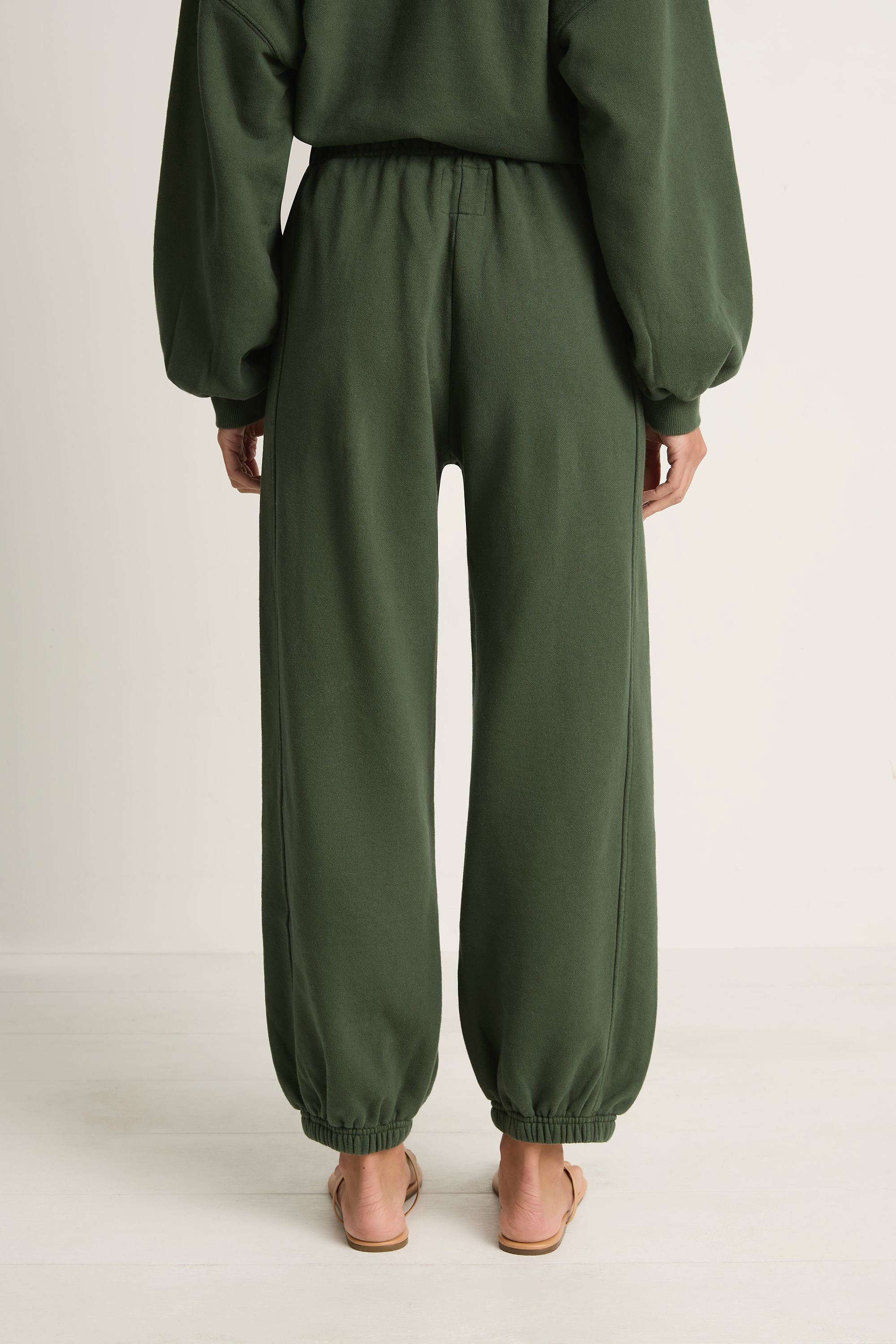 Le Bon Shoppe French Terry Core Sweatshirt & Balloon Pants - Cedar Green