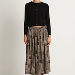Pas De Calais Romantic Travel Skirt- Charcoal