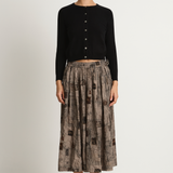 Pas De Calais Romantic Travel Skirt- Charcoal
