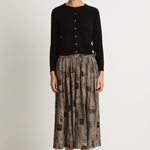 Pas De Calais Romantic Travel Skirt- Charcoal