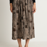 Pas De Calais Romantic Travel Skirt- Charcoal