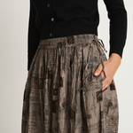 Pas De Calais Romantic Travel Skirt- Charcoal