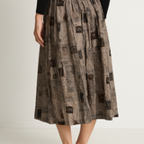 Pas De Calais Romantic Travel Skirt- Charcoal