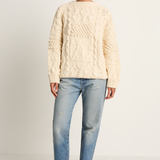 Shaina Mote Patchwork Crewneck - Natural