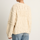 Shaina Mote Patchwork Crewneck - Natural