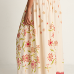 Natalie Martin Silk Bella Skirt - Starflower Cream