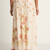 Natalie Martin Silk Bella Skirt - Starflower Cream