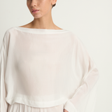 BONDI BORN Cremona Kimono Top & Short - White