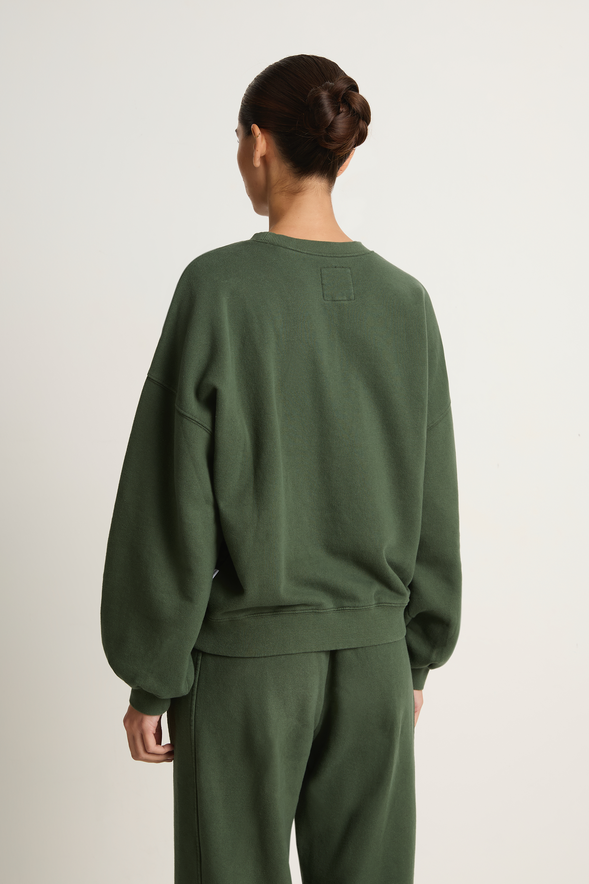 Le Bon Shoppe French Terry Core Sweatshirt & Balloon Pants - Cedar Green