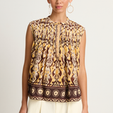 Maria Cher Delancey Emily Sleeveless Top - Yellow Vibes