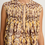 Maria Cher Delancey Emily Sleeveless Top - Yellow Vibes