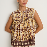 Maria Cher Delancey Emily Sleeveless Top - Yellow Vibes