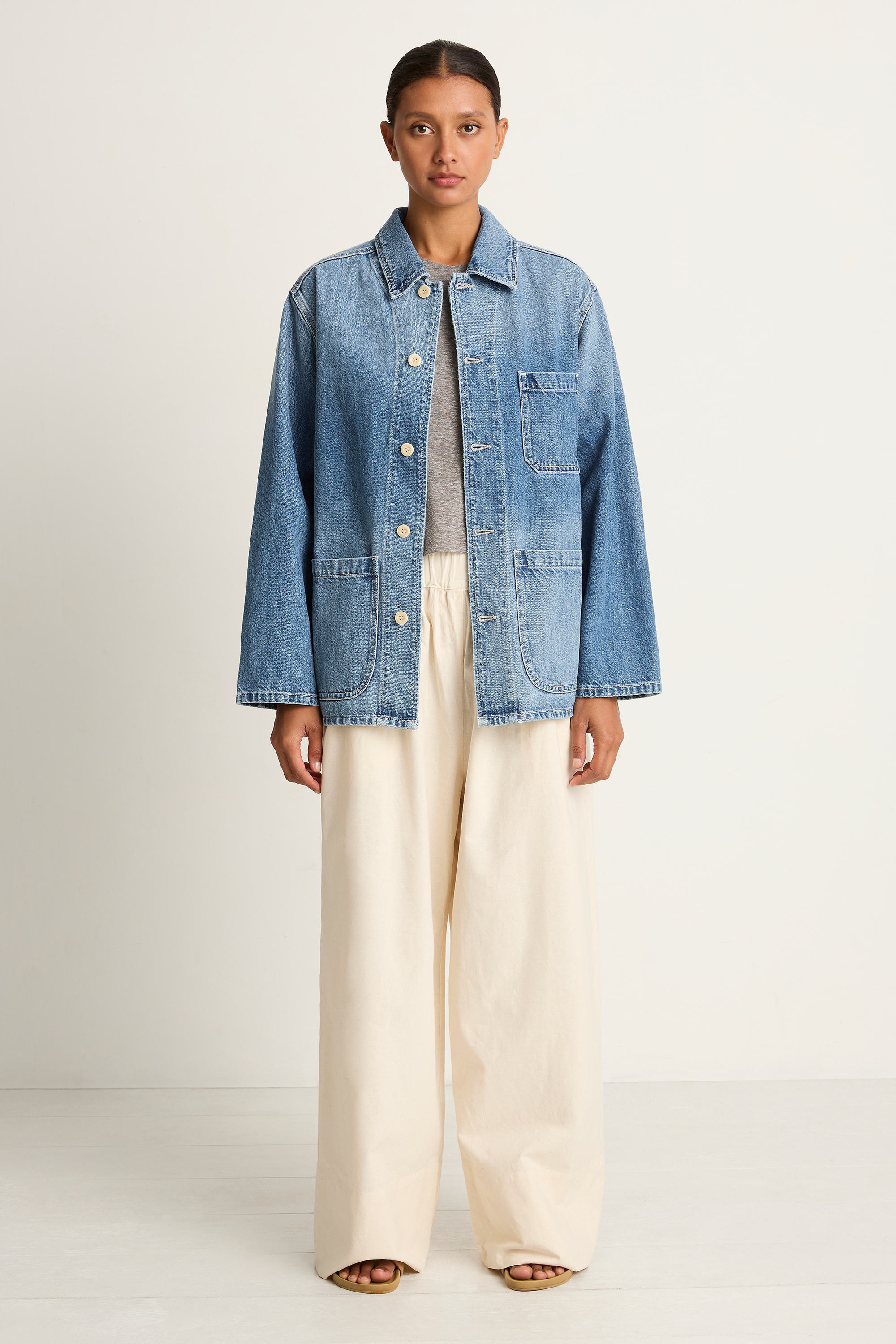 Shaina Mote Chore Coat - Vintage Wash – Soleil Blue Shaina Mote Chore Coat - Vintage Wash – Soleil Blue