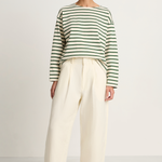 Apiece Apart Bari Crop Trouser - Cream