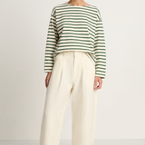 Apiece Apart Bari Crop Trouser - Cream