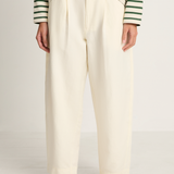 Apiece Apart Bari Crop Trouser - Cream