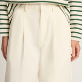 Apiece Apart Bari Crop Trouser - Cream