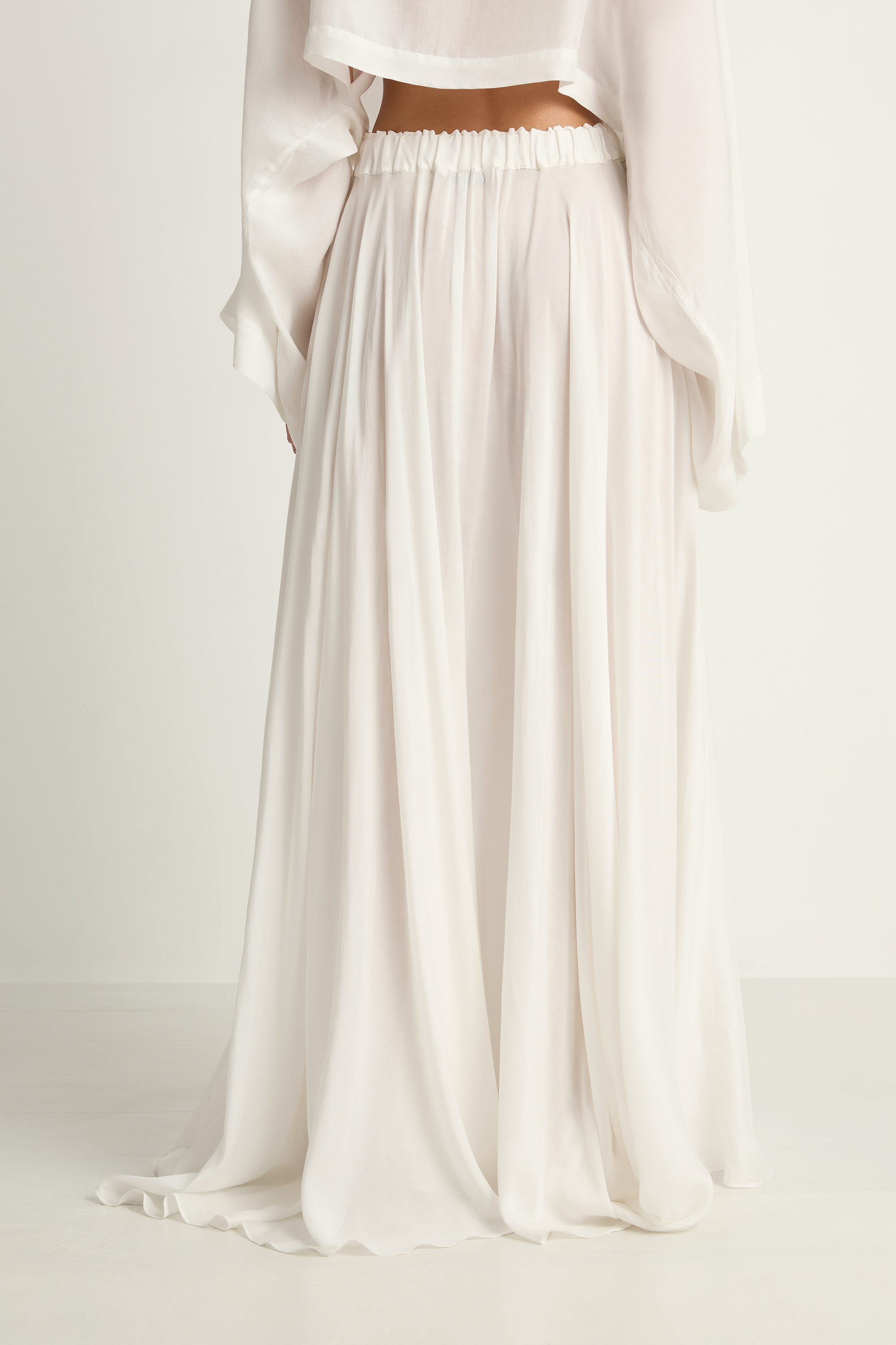 BONDI BORN Cremona Kimono Top Maxi Skirt - White