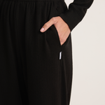 Le Bon Shoppe Pointelle Fundamental Tee & Balloon Pants - Black