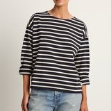 Le Bon Shoppe Sailor Top - White Stripe On Navy