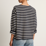 Le Bon Shoppe Sailor Top - White Stripe On Navy