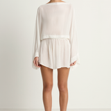 BONDI BORN Cremona Kimono Top & Short - White