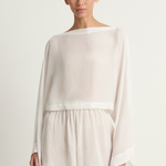 BONDI BORN Cremona Kimono Top & Short - White