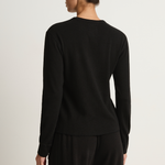 Le Bon Shoppe Pointelle Fundamental Tee & Balloon Pants - Black