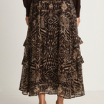 Maria Cher Lincoln Heather Midi Skirt - Brown