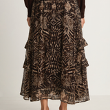 Maria Cher Lincoln Heather Midi Skirt - Brown
