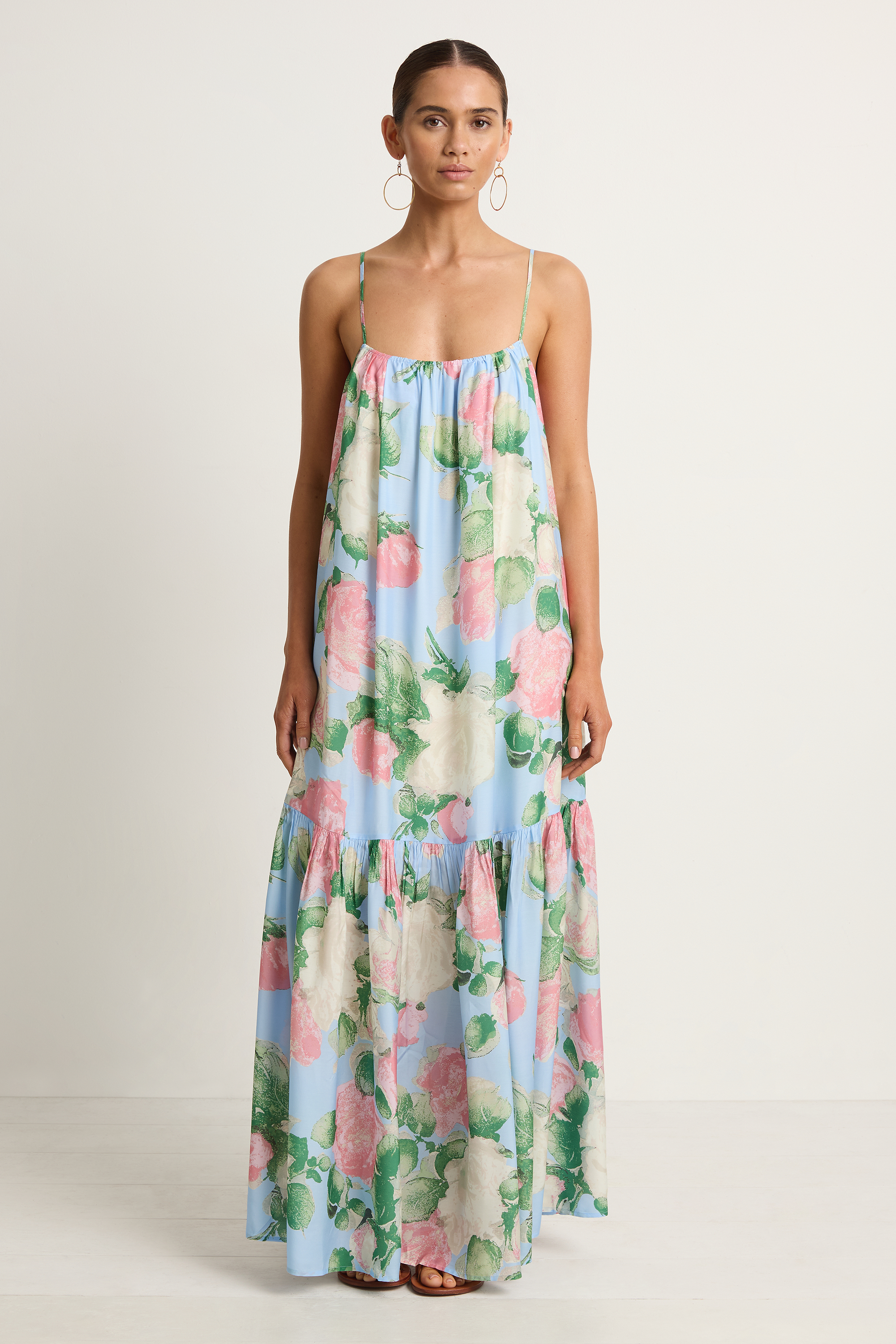 Peony Gathered Midi Dress - Enamour