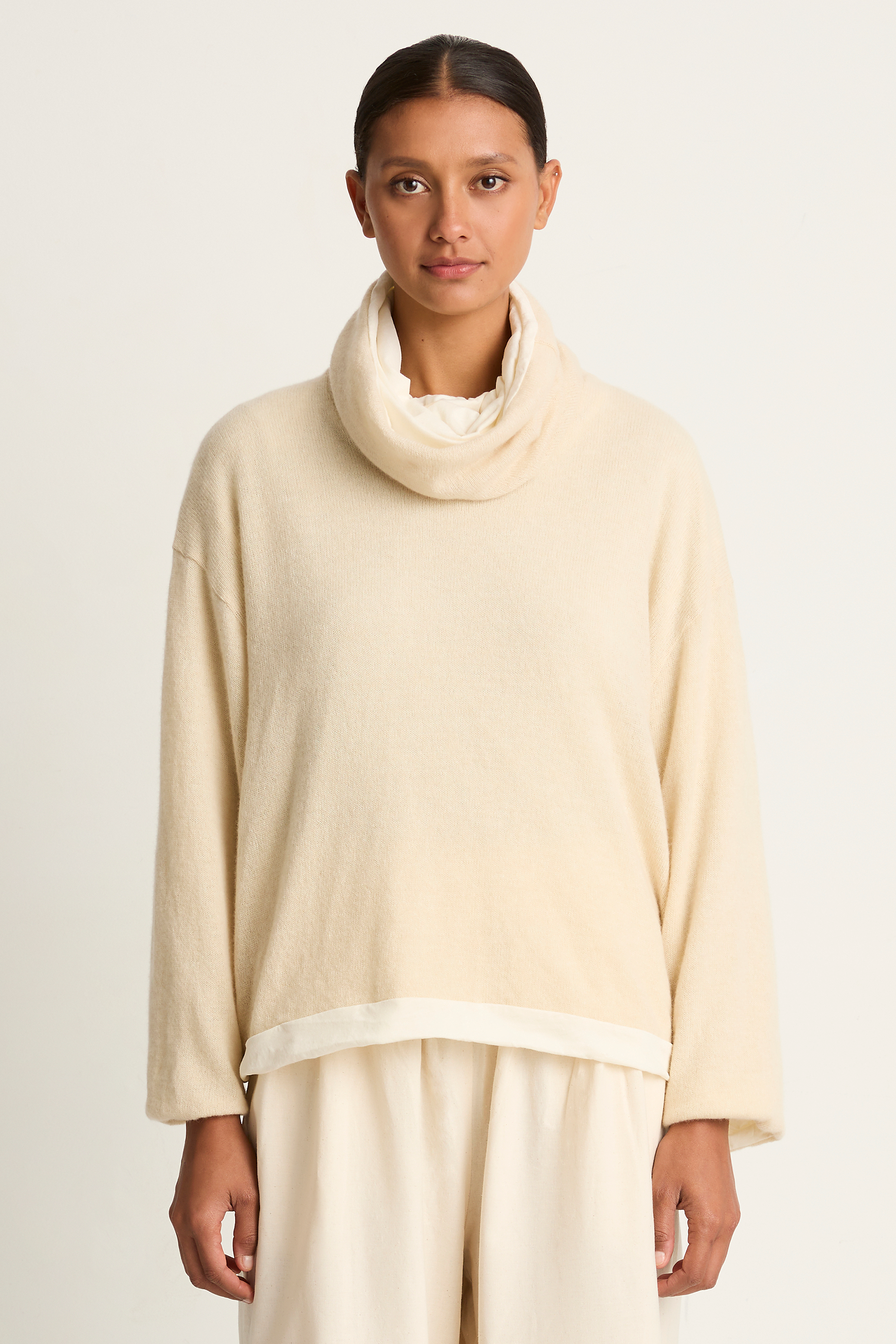 Elsa Esturgie Minuit Turtleneck Sweater - Ecru