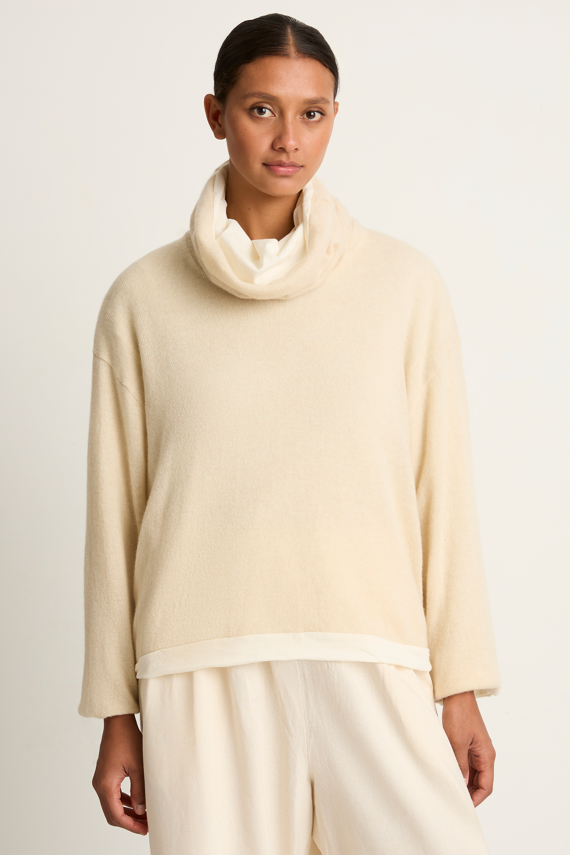 Elsa Esturgie Minuit Turtleneck Sweater - Ecru