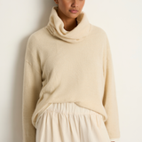 Elsa Esturgie Minuit Turtleneck Sweater - Ecru