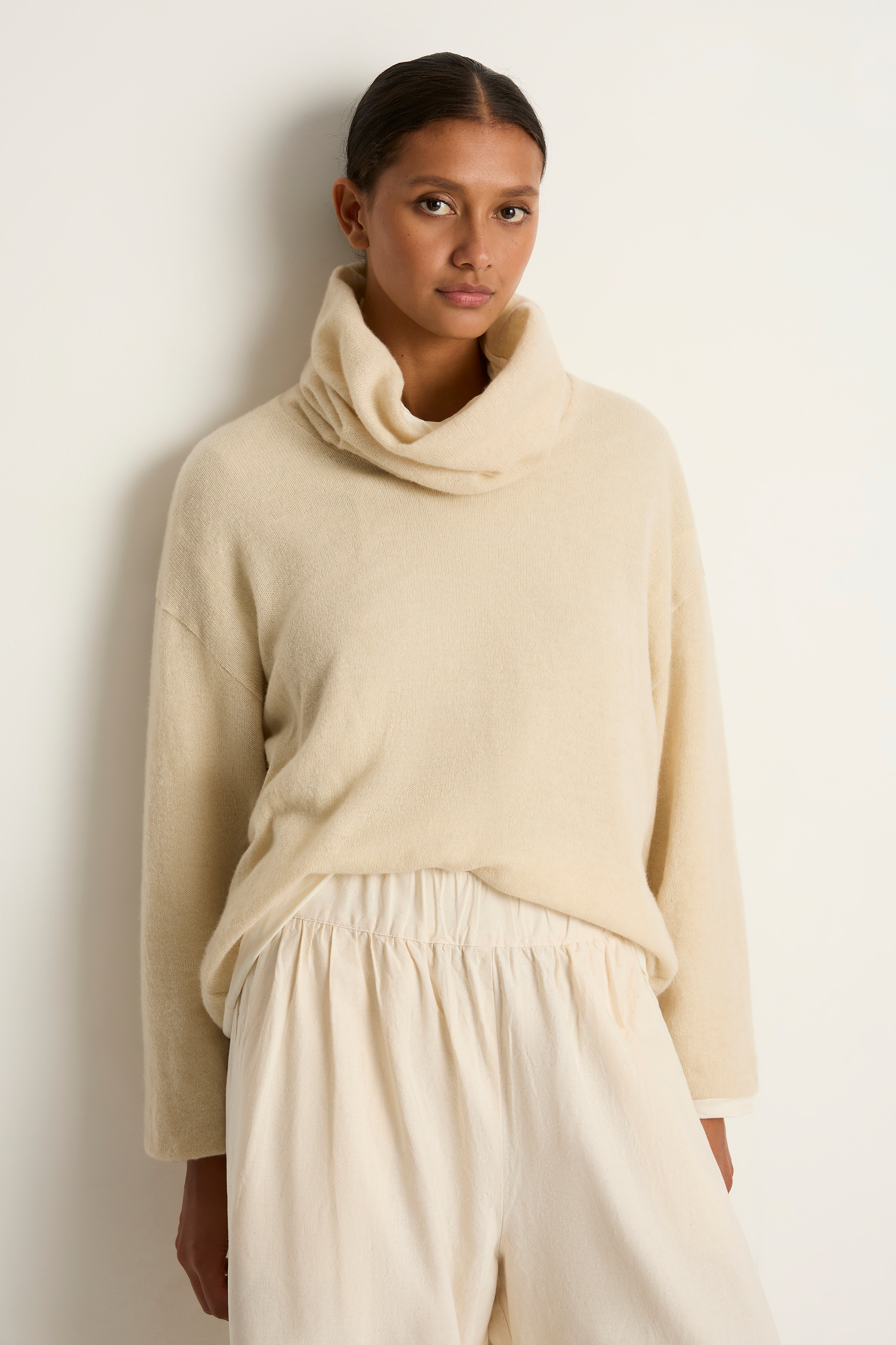 Elsa Esturgie Minuit Turtleneck Sweater - Ecru