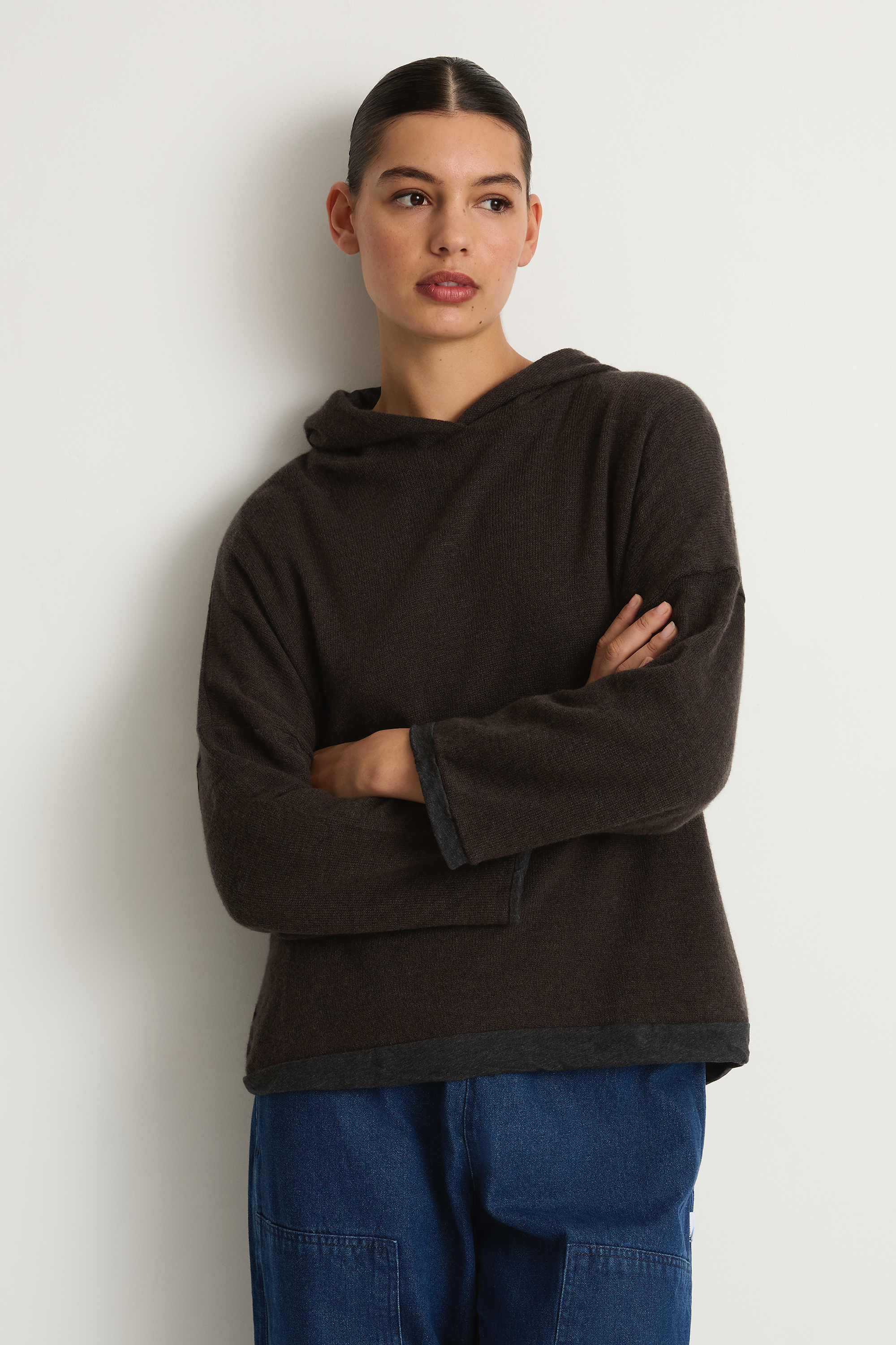 Elsa Esturgie Rouge Hoodie - Brown
