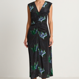 Maria Cher Melrose Tora Midi Dress - Blue